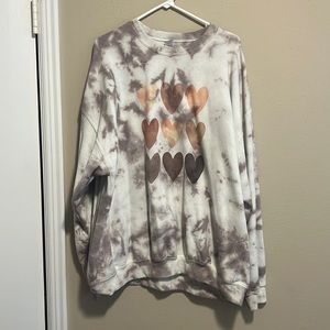Tie Dyed Hearts Sweatshirt